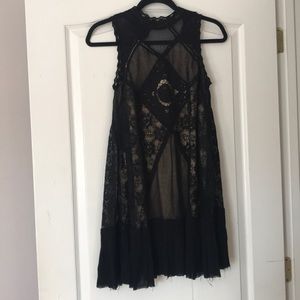 NWT Free People Black Lace Dress - Size XS